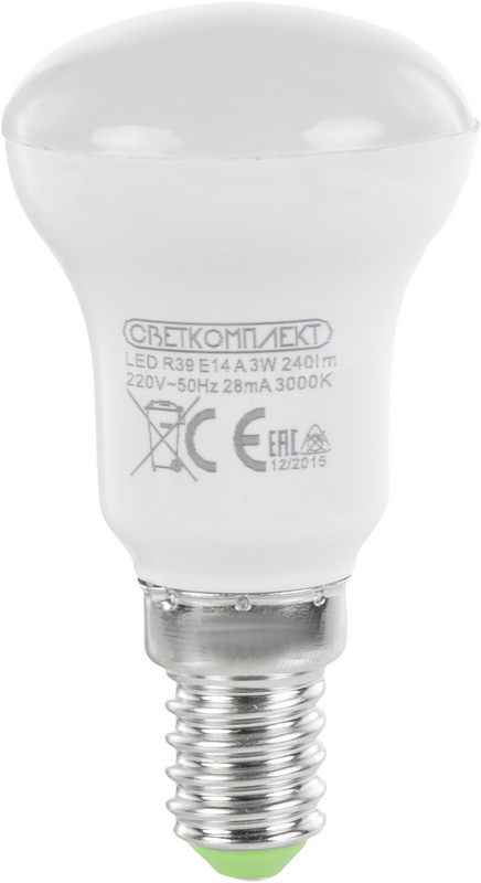 Лампа світлодіодна Светкомплект (6929547643904) 3Вт, E14, 3000K